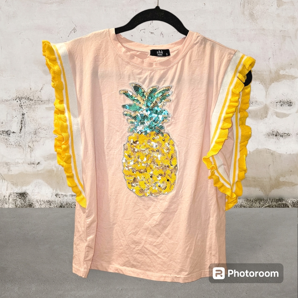 SHK Paris women's pineapple top sz S